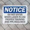 Signmission Do Not Enter When Laser In Use Proper Training OSHA Notice Sign, Plastic, 10in W x 7in L, 2PK OS-2PACK-NS-P-710-L-11244 - alternate 7